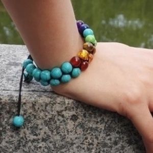 ☀️2/$36☀️Double Chakra Bracelet - Turquoise